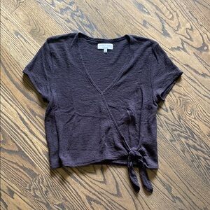 Madewell Black Wrap Blouse